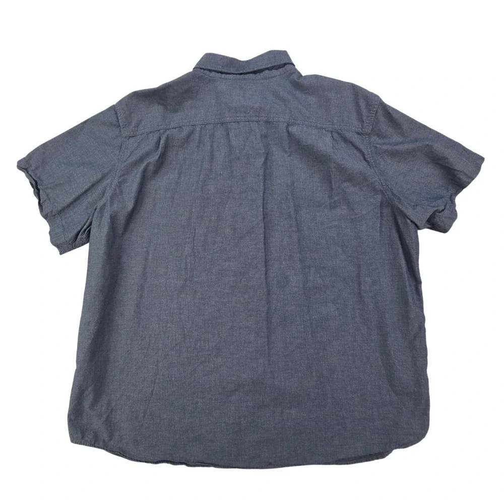 Carhartt TW4369-M Chambray Shirt Mens 3XL Blue Loose Fit Short Sleeve Work